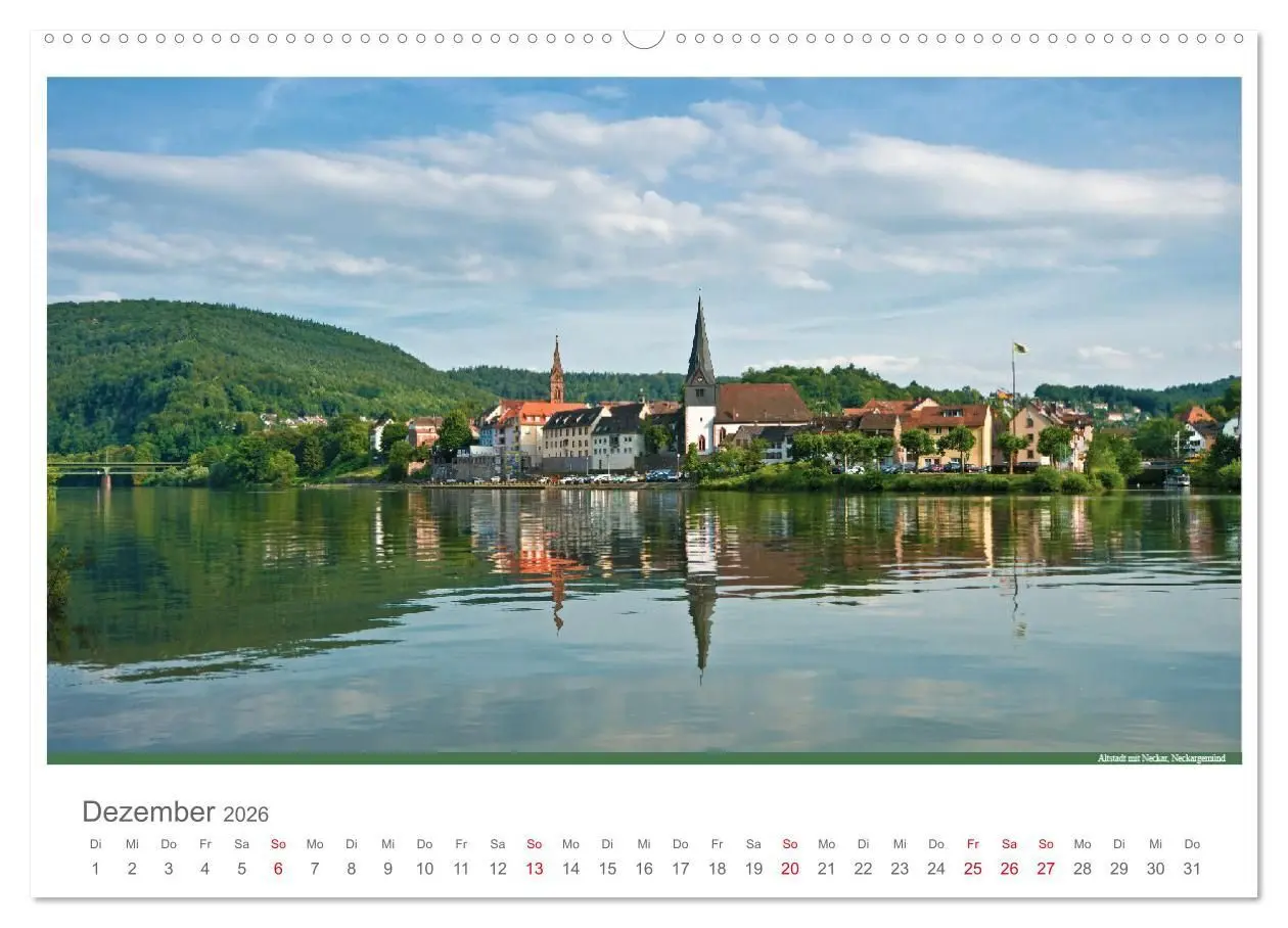 Bild: 9783516213331 | Der Neckar - Unterwegs in Deutschland (Wandkalender 2026 DIN A2...