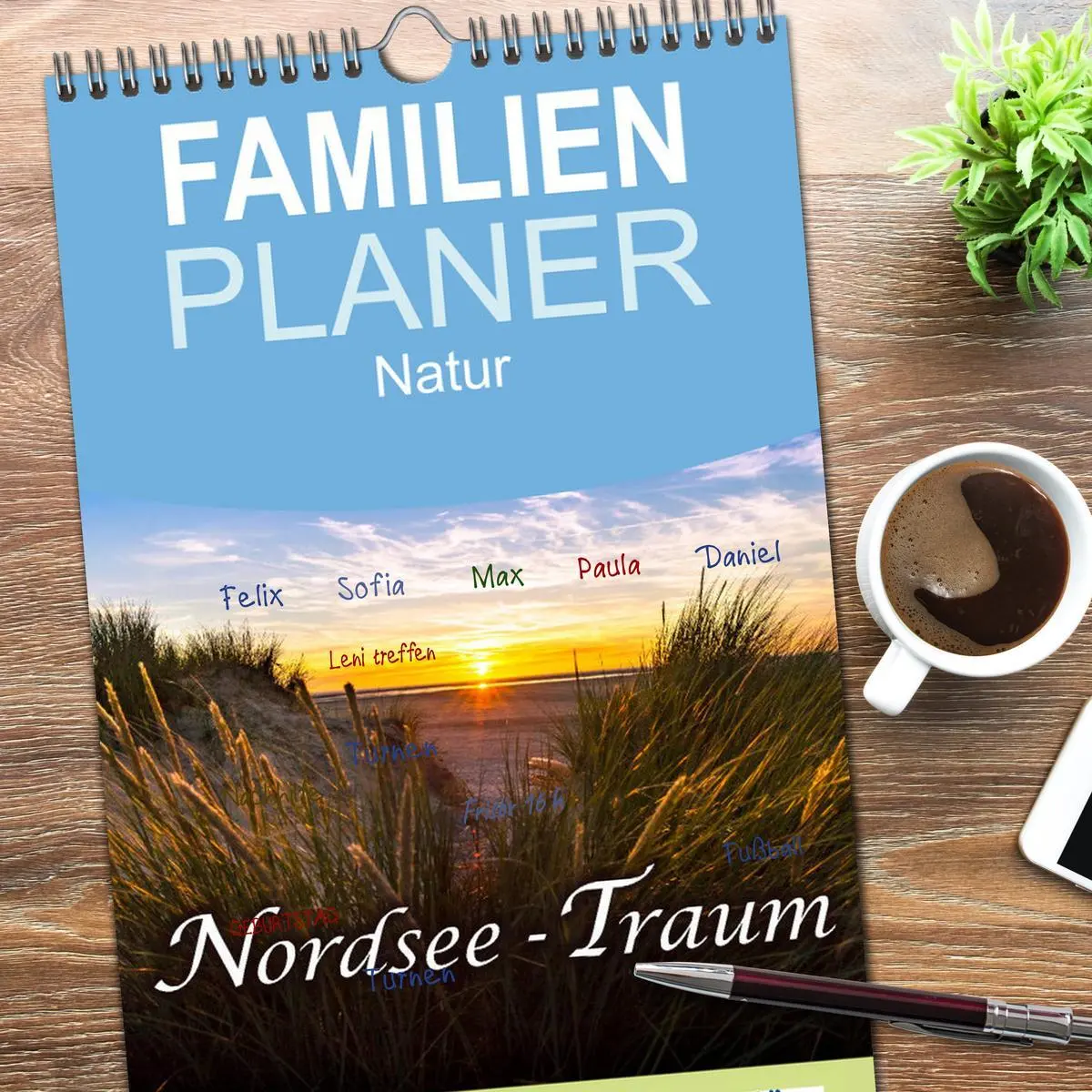 Bild: 9783516523331 | Familienplaner 2026 - Nordsee - Traum mit 5 Spalten (Wandkalender,...