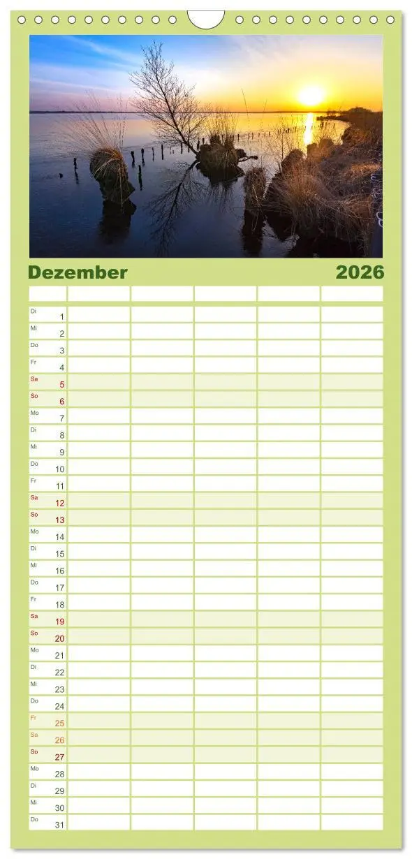 Bild: 9783516523331 | Familienplaner 2026 - Nordsee - Traum mit 5 Spalten (Wandkalender,...