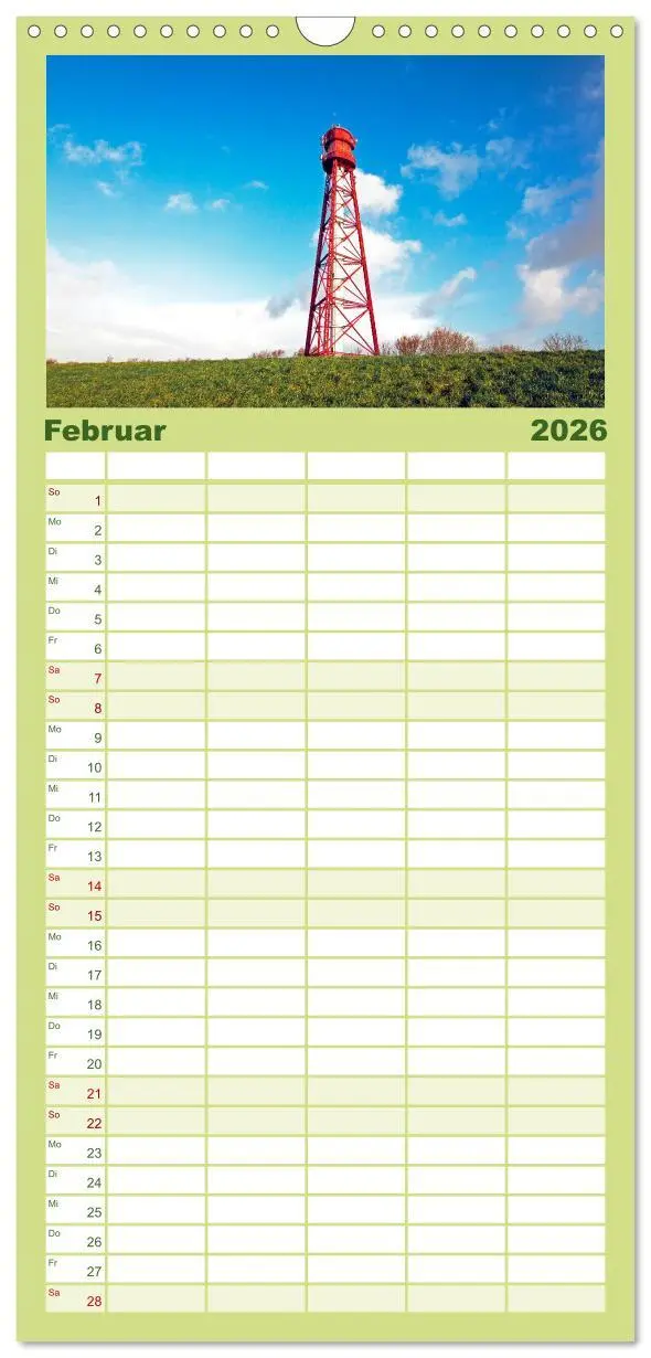 Bild: 9783516523331 | Familienplaner 2026 - Nordsee - Traum mit 5 Spalten (Wandkalender,...