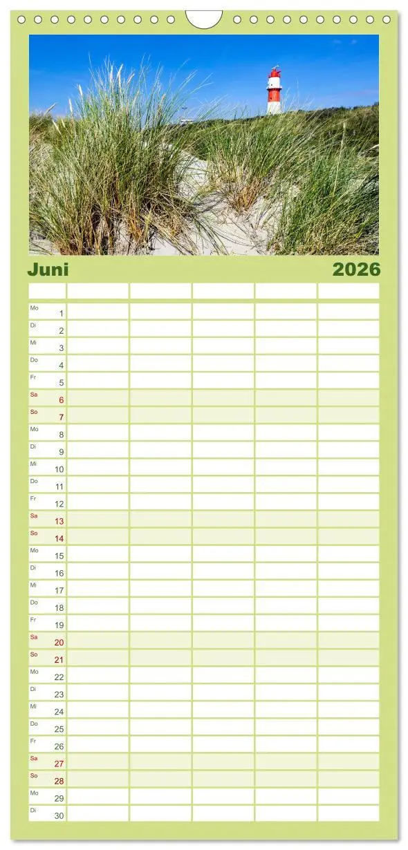 Bild: 9783516523331 | Familienplaner 2026 - Nordsee - Traum mit 5 Spalten (Wandkalender,...
