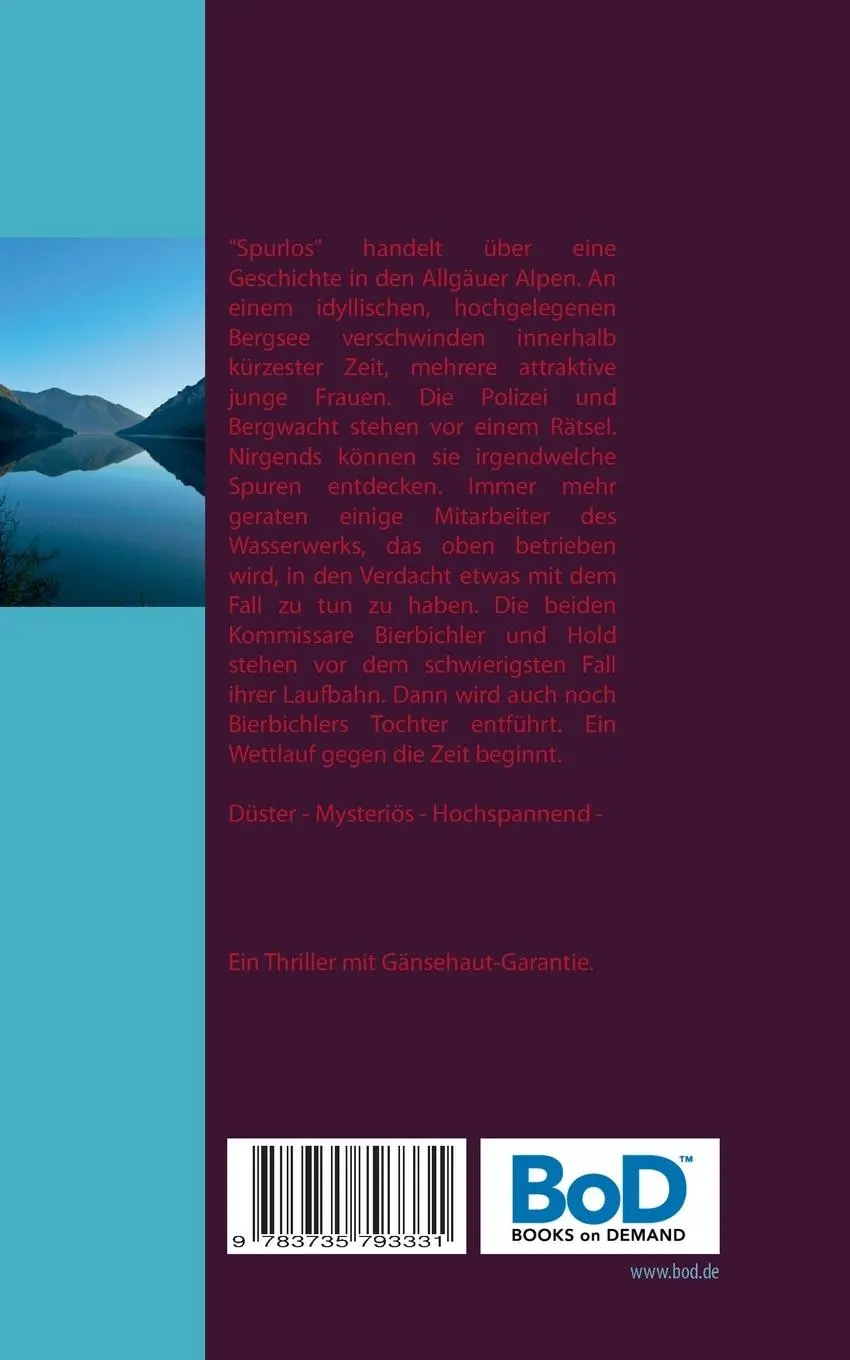 Rückseite: 9783735793331 | Spurlos | Marc Palmer | Taschenbuch | 180 S. | Deutsch | 2014