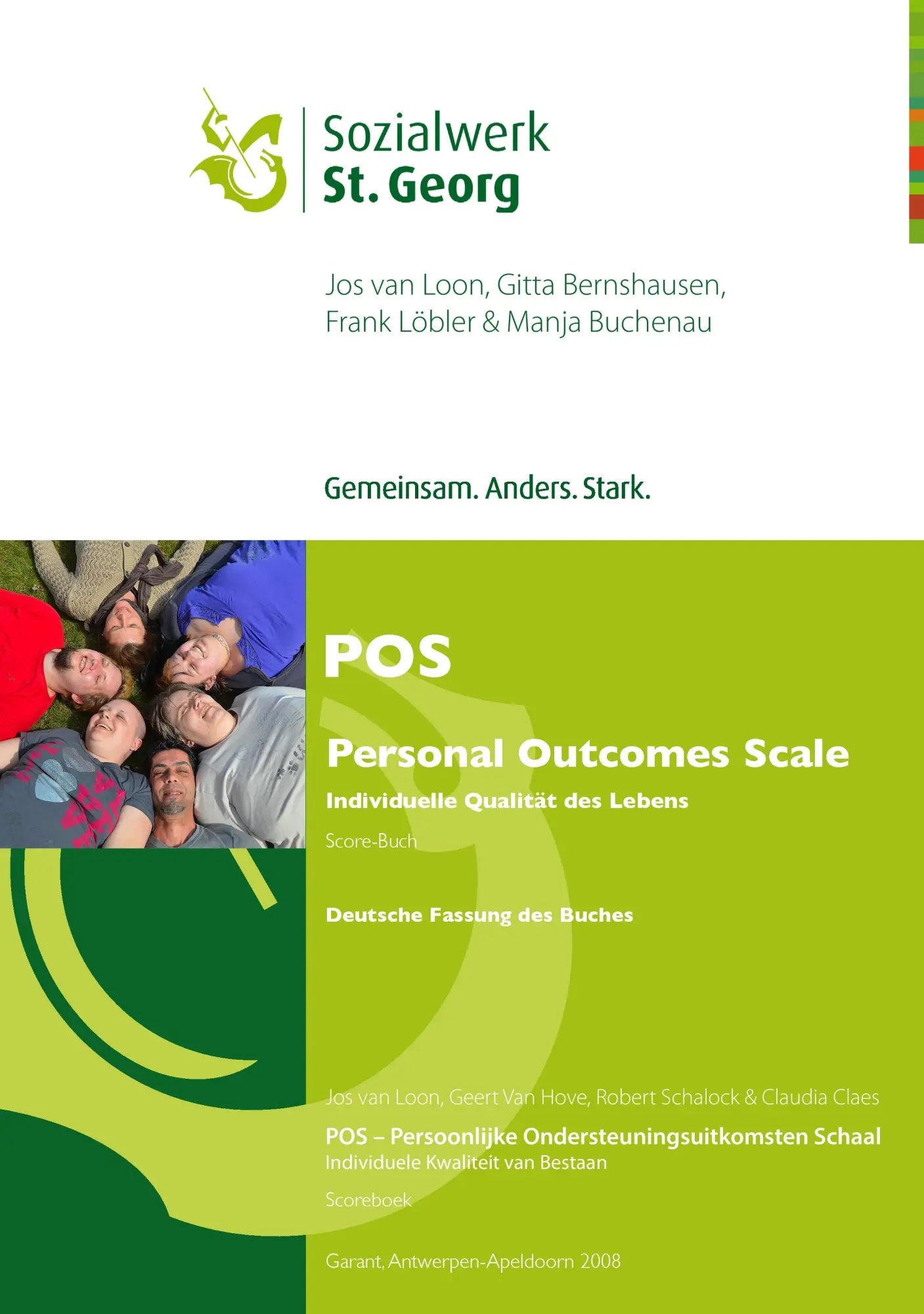 Cover: 9783844833331 | POS - Personal Outcomes Scale | Individuelle Qualität des Lebens