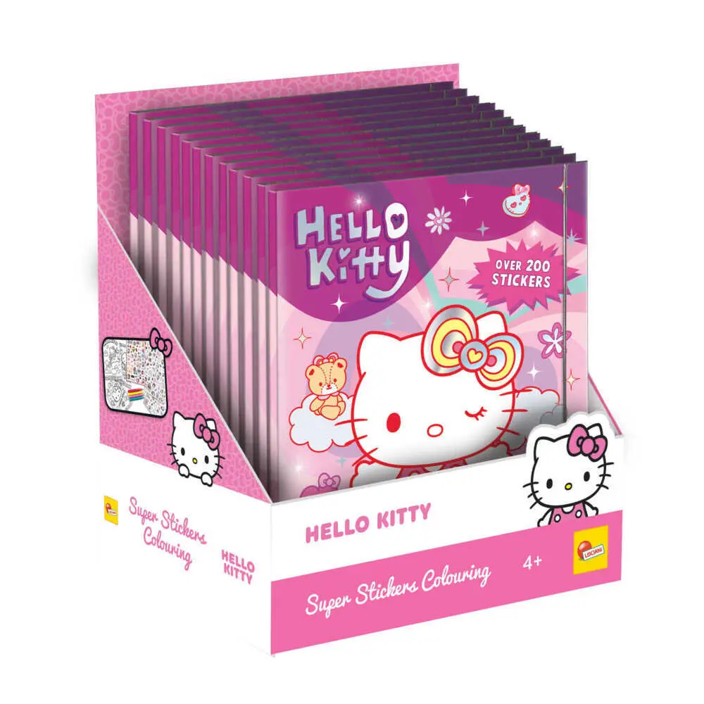 Bild: 9788833513331 | Hello Kitty Super Stickers Ausmalbuch In Display 12 | Taschenbuch