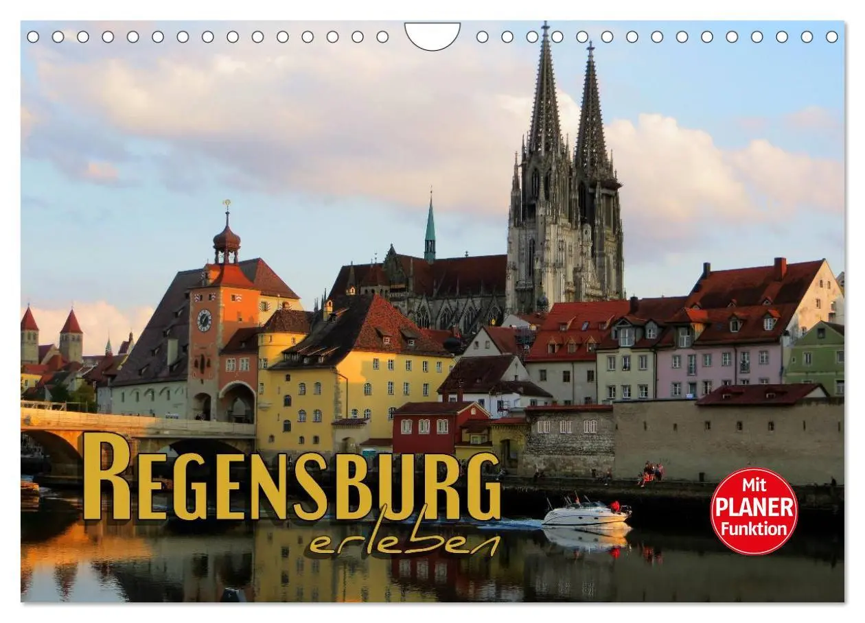 Cover: 9783457973431 | Regensburg erleben (Wandkalender 2026 DIN A4 quer), CALVENDO...