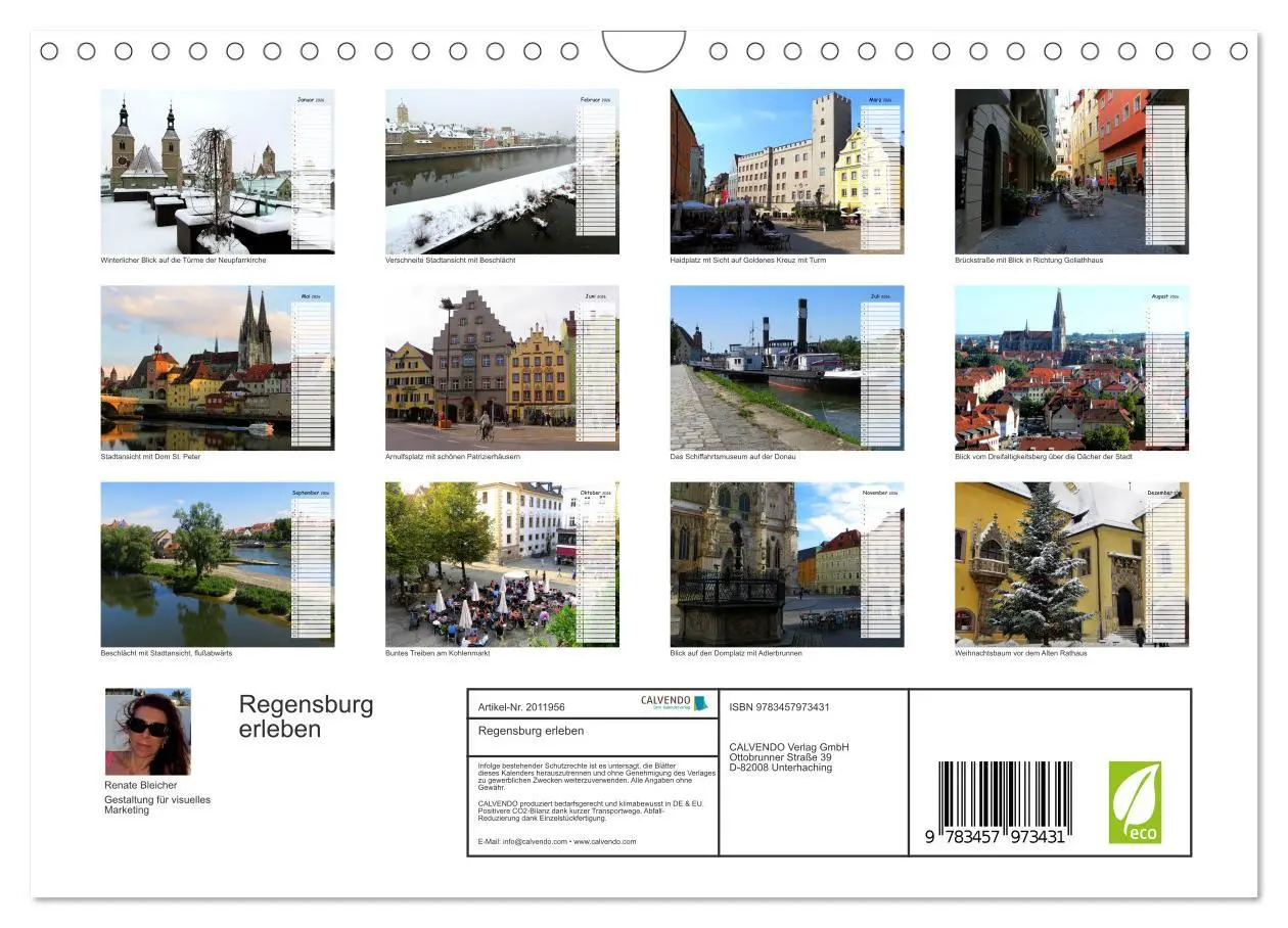 Bild: 9783457973431 | Regensburg erleben (Wandkalender 2026 DIN A4 quer), CALVENDO...