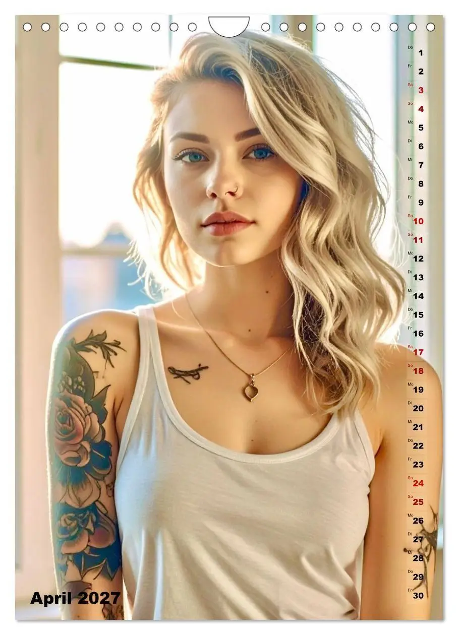Bild: 9783516753431 | Tattoo Beautys (Wandkalender 2027 DIN A4 hoch), CALVENDO...