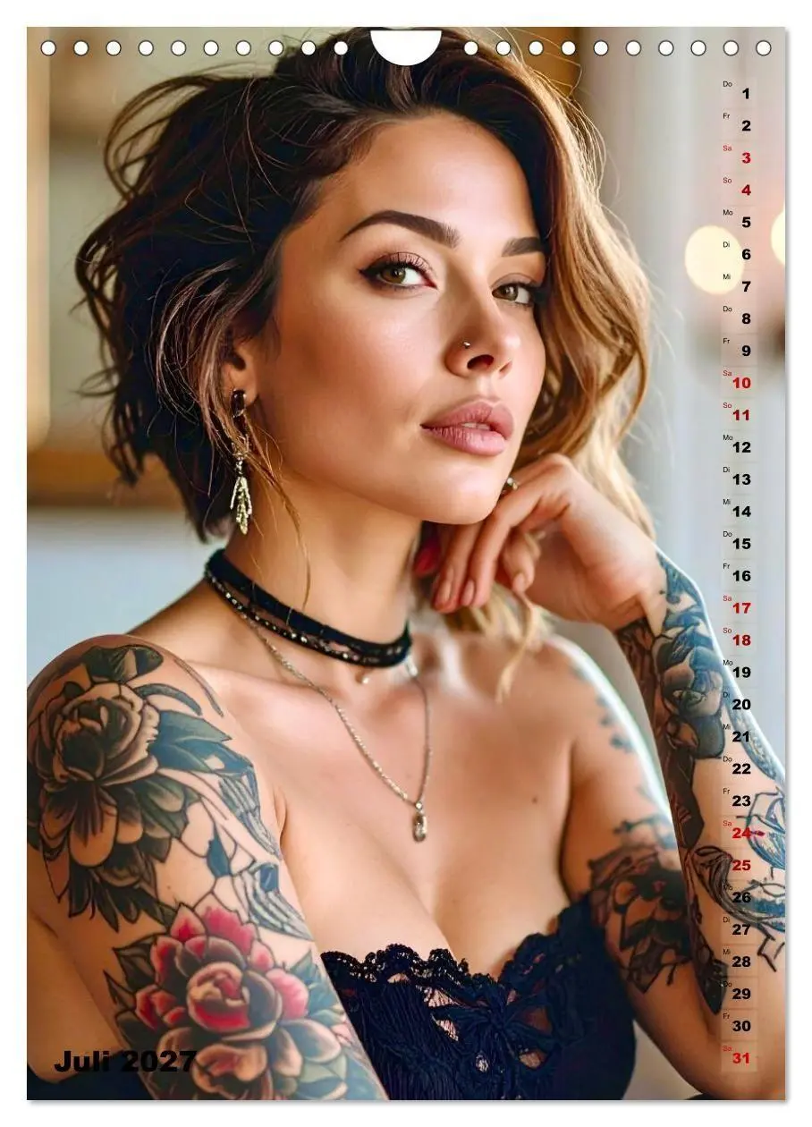 Bild: 9783516753431 | Tattoo Beautys (Wandkalender 2027 DIN A4 hoch), CALVENDO...