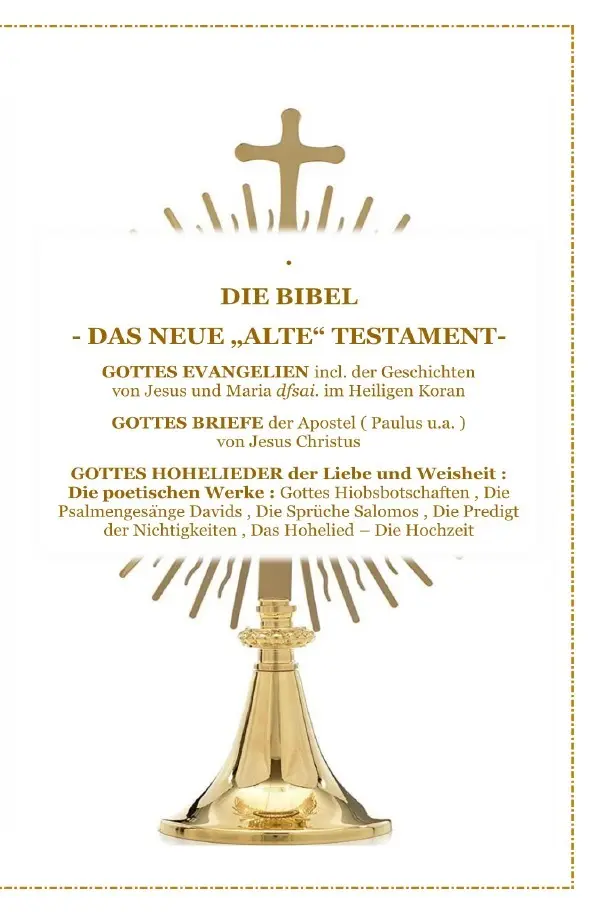 Cover: 9783748583431 | DIE BIBEL - Das Neue "Alte" Testament - Gottes Evangelien incl. der...