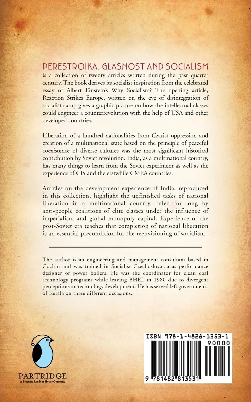 Rückseite: 9781482813531 | Perestroika Glasnost and Socialism | K. Vijayachandran | Taschenbuch