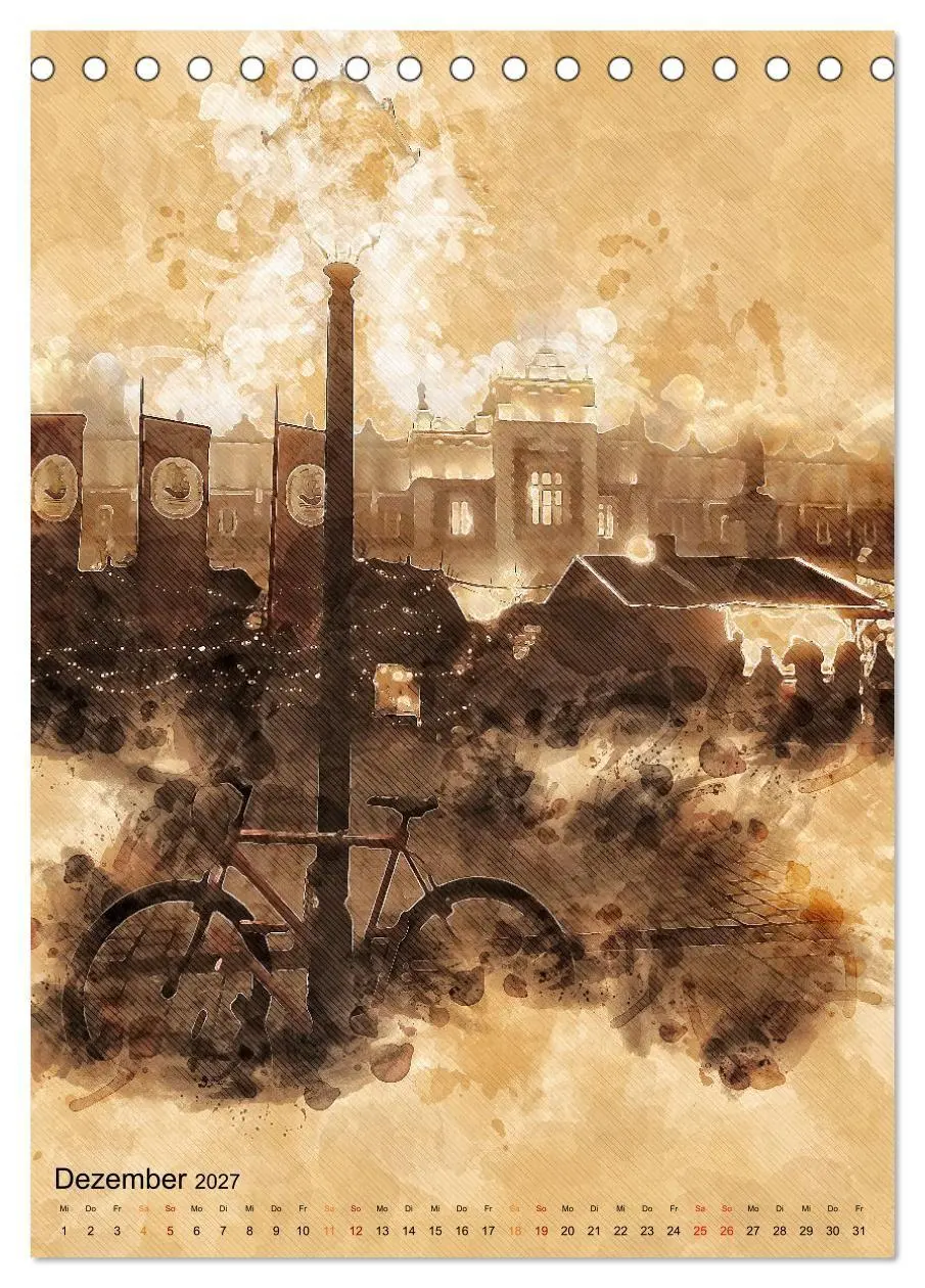 Bild: 9783569523531 | Fahrrad - Retro-Kalender (Tischkalender 2027 DIN A5 hoch), CALVENDO...