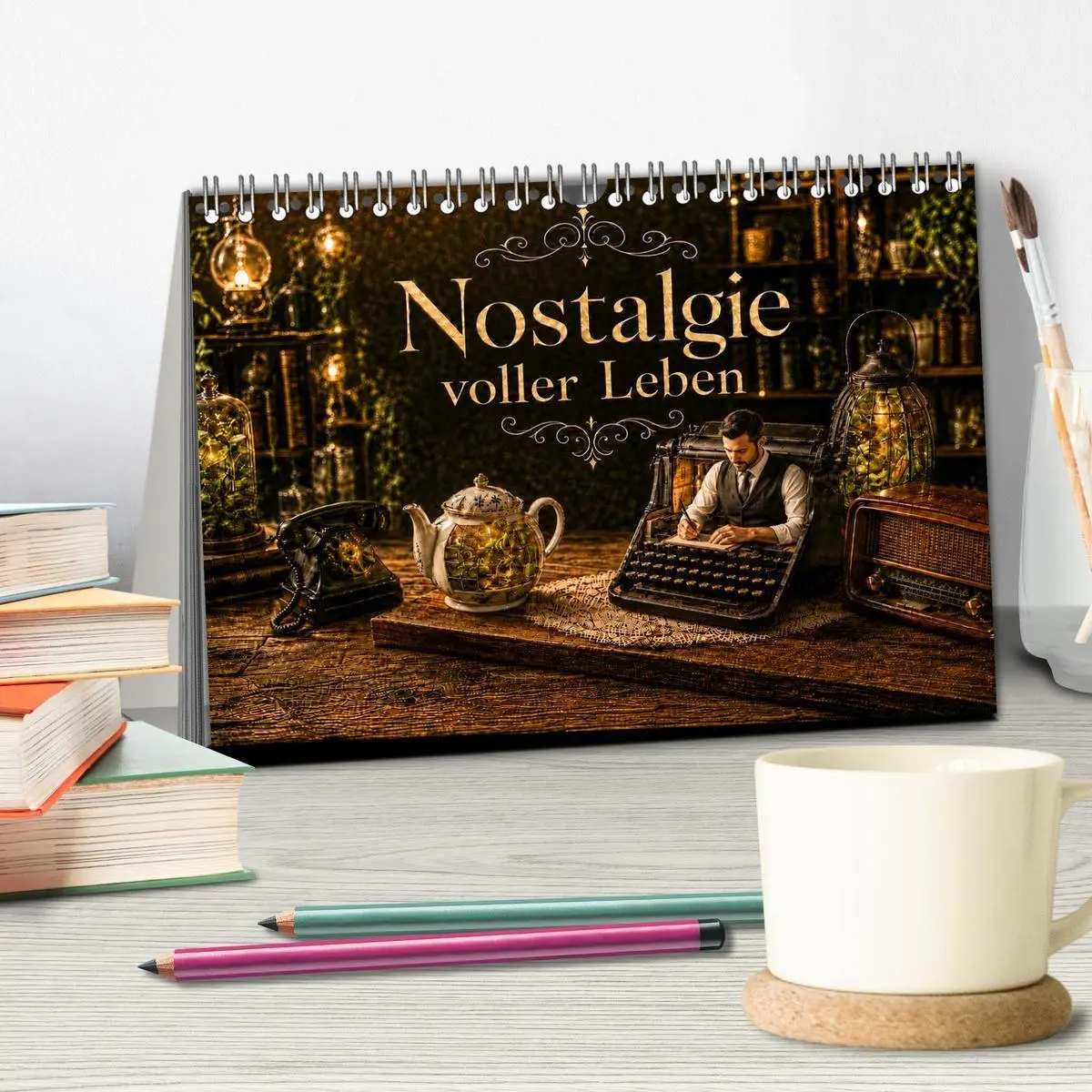 Bild: 9783594273531 | Nostalgie voller Leben (Tischkalender 2027 DIN A5 quer), CALVENDO...