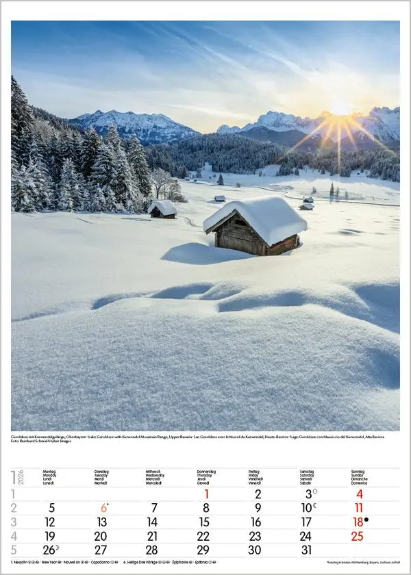 Bild: 9783731883531 | Bayern 2026 | Wandkalender mit Fotos von Bayern. Format 30 x 42 cm.