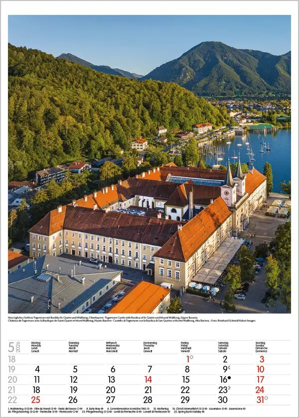 Bild: 9783731883531 | Bayern 2026 | Wandkalender mit Fotos von Bayern. Format 30 x 42 cm.