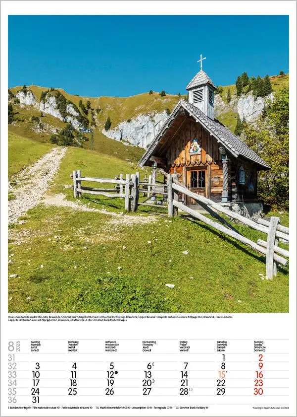 Bild: 9783731883531 | Bayern 2026 | Wandkalender mit Fotos von Bayern. Format 30 x 42 cm.