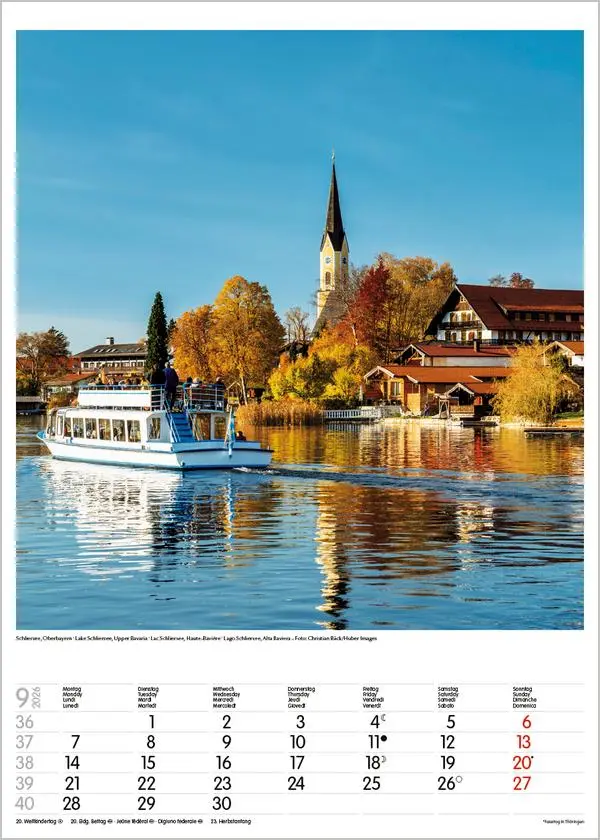 Bild: 9783731883531 | Bayern 2026 | Wandkalender mit Fotos von Bayern. Format 30 x 42 cm.