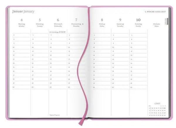 Bild: 9783819303531 | Wochenplaner Flieder 2027 | Korsch Verlag | Taschenbuch | 128 S.