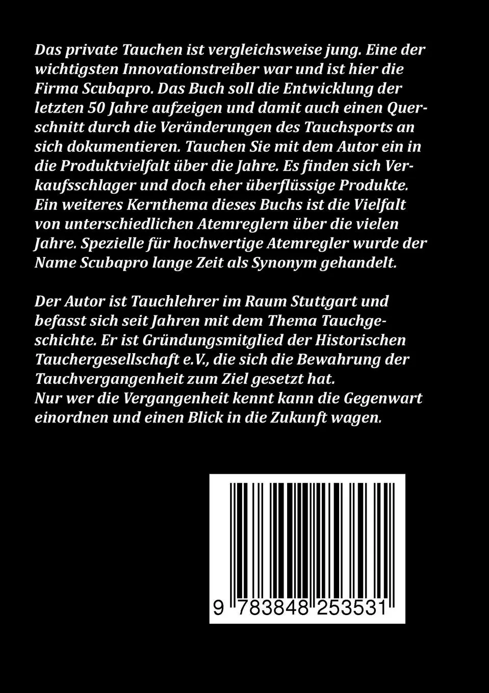 Rückseite: 9783848253531 | 50 Jahre Scubapro | Der Atemreglerhersteller | Frank Werthwein | Buch