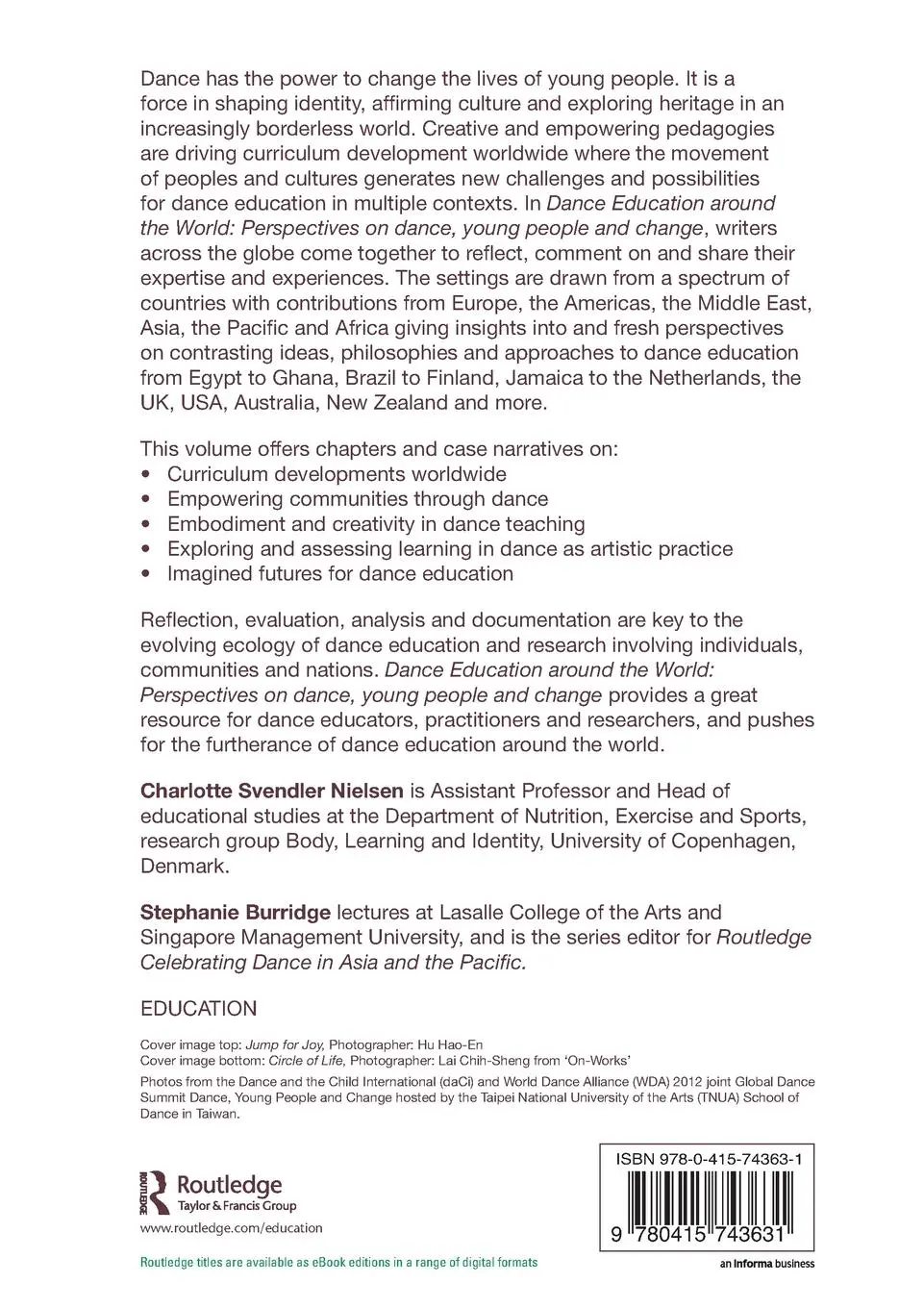 Rückseite: 9780415743631 | Dance Education around the World | Charlotte Svendler Nielsen (u. a.)