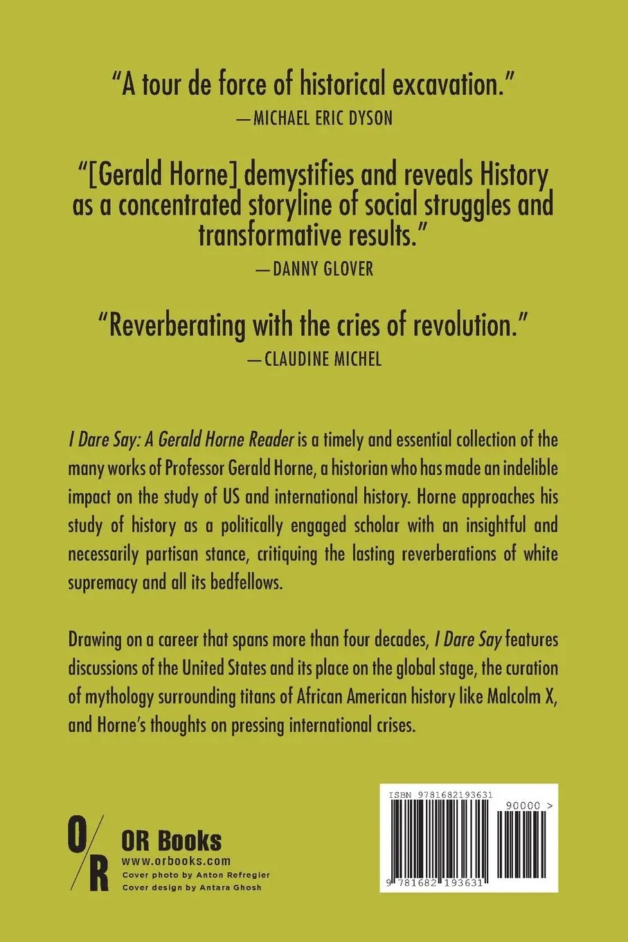 Rückseite: 9781682193631 | The Gerald Horne Reader | Racism, Internationalism and Resistance