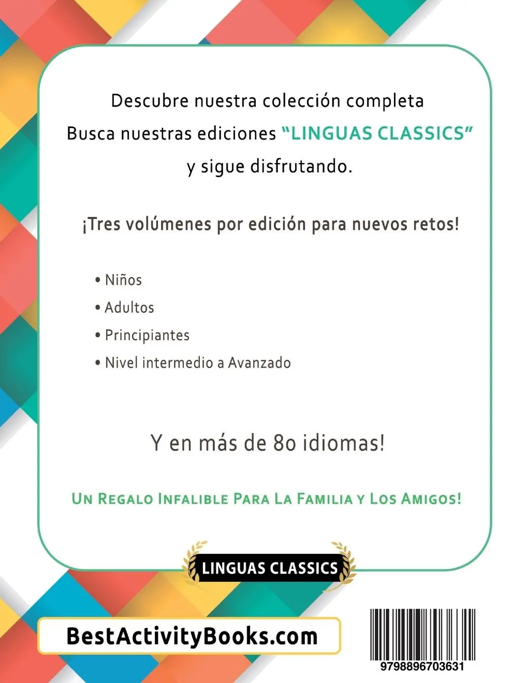 Rückseite: 9798896703631 | APRENDER PORTUGUÉS DIVIRTIÉNDOSE! - NIVEL AVANZADO | Linguas Classics