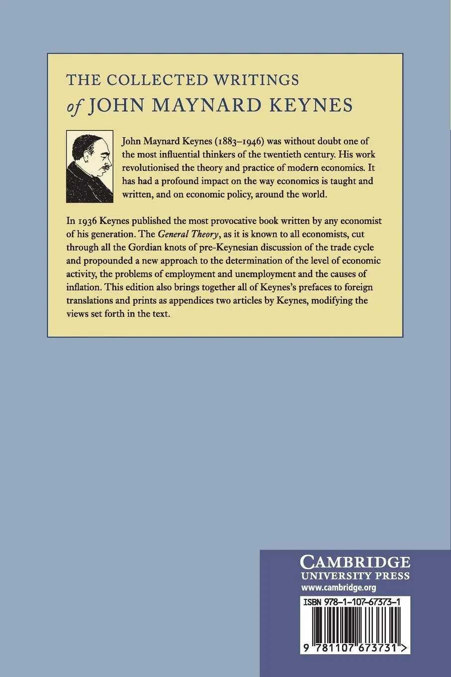 Rückseite: 9781107673731 | The Collected Writings of John Maynard Keynes | John Maynard Keynes