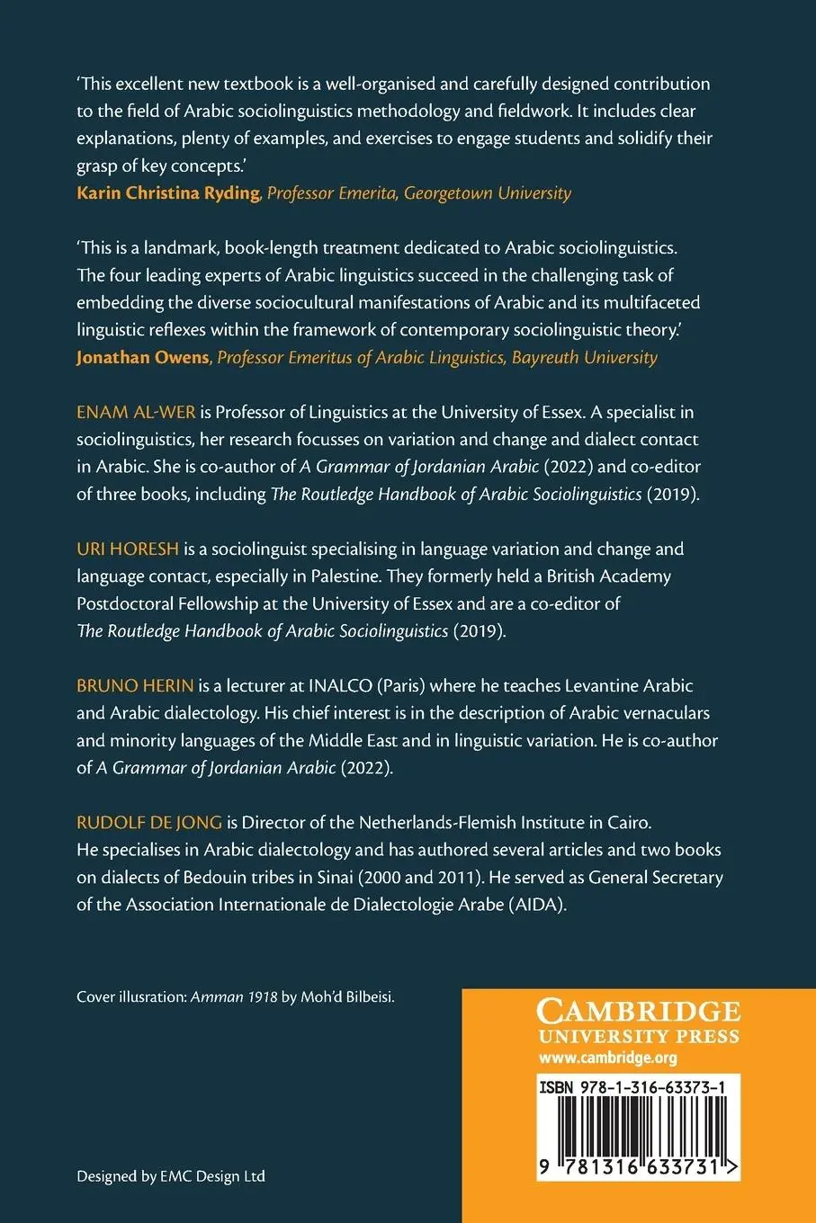 Rückseite: 9781316633731 | Arabic Sociolinguistics | Enam Al-Wer (u. a.) | Taschenbuch | Englisch