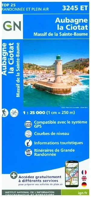 Cover: 9782758553731 | 3245ET Aubagne la Ciotat | (Land-)Karte | Französisch | 2023