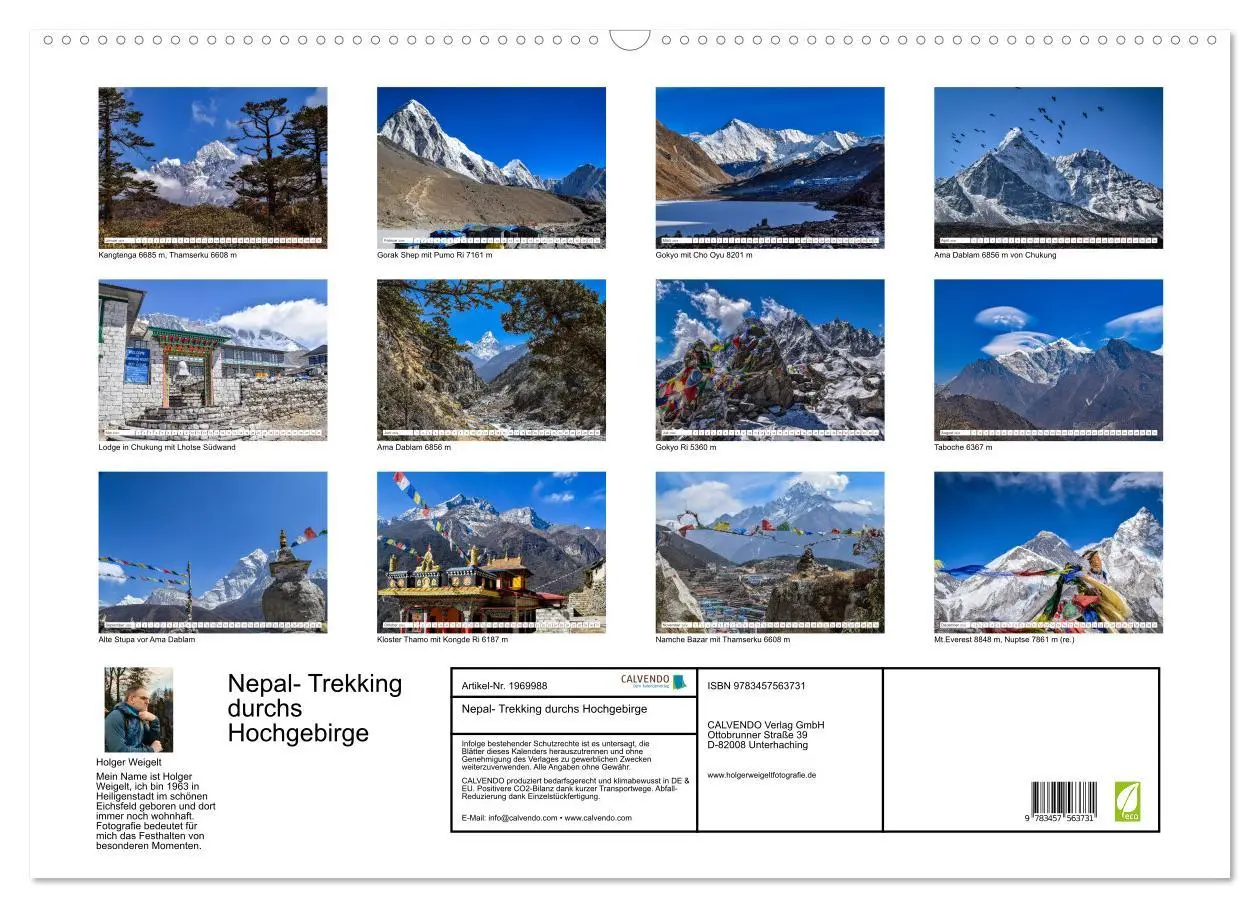 Bild: 9783457563731 | Nepal- Trekking durchs Hochgebirge (Wandkalender 2026 DIN A2 quer),...