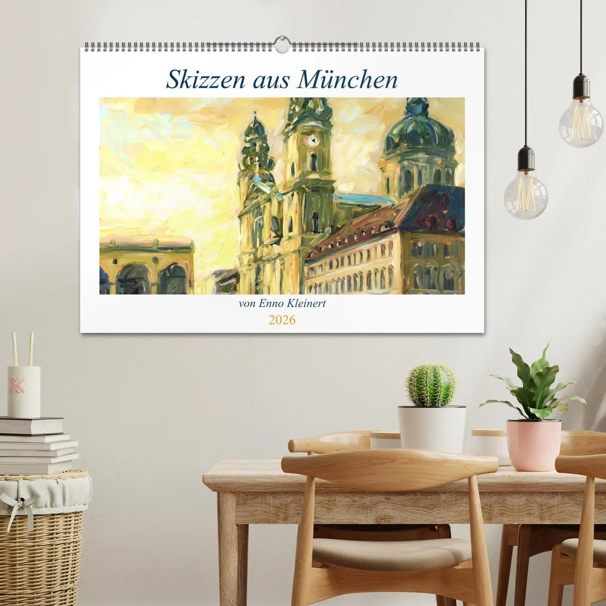 Bild: 9783457633731 | Skizzen aus München (Wandkalender 2026 DIN A2 quer), CALVENDO...