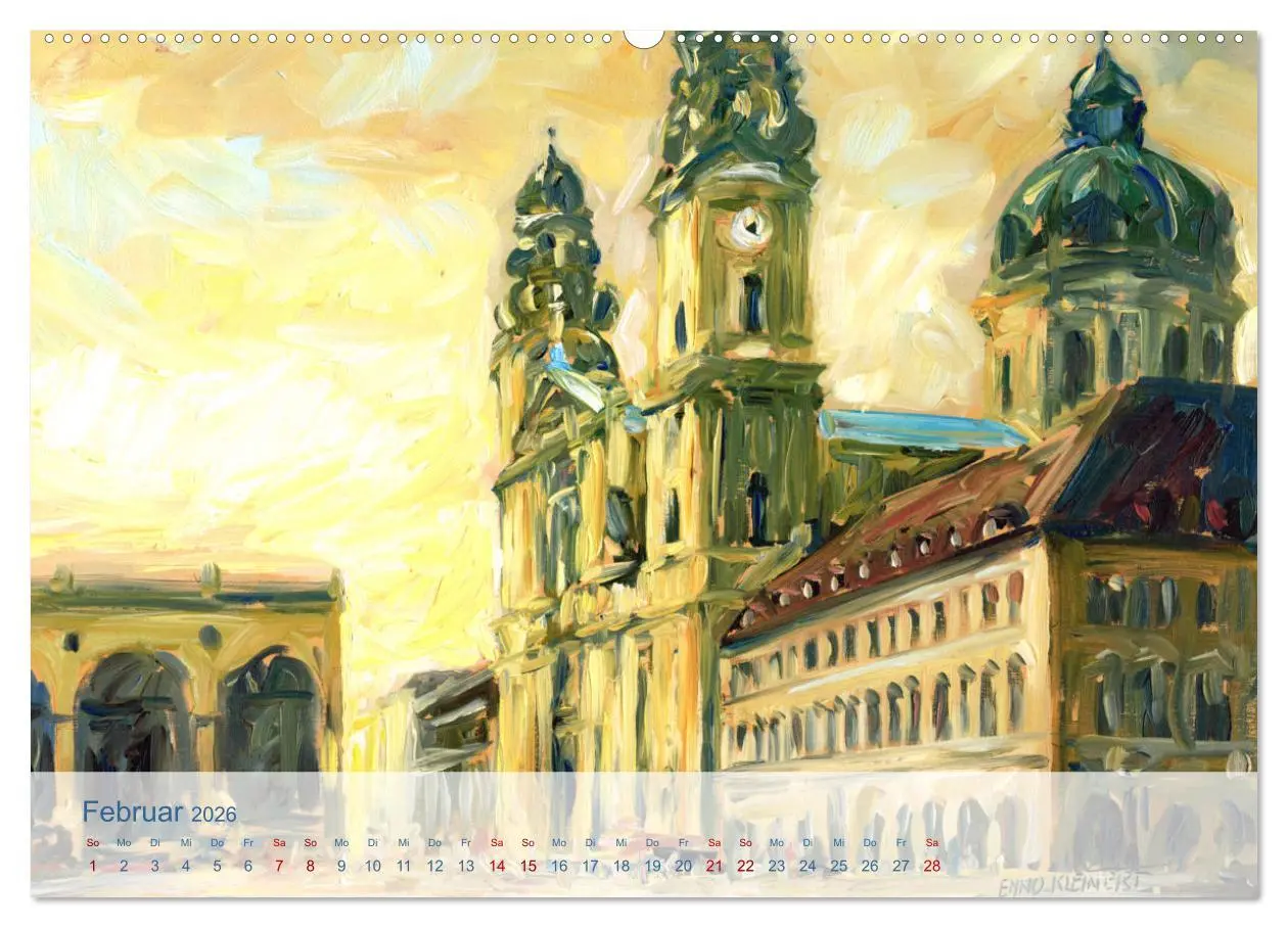 Bild: 9783457633731 | Skizzen aus München (Wandkalender 2026 DIN A2 quer), CALVENDO...