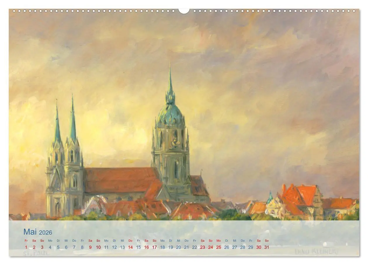 Bild: 9783457633731 | Skizzen aus München (Wandkalender 2026 DIN A2 quer), CALVENDO...