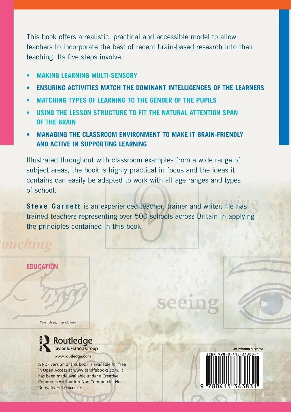 Rückseite: 9780415343831 | Using Brainpower in the Classroom | Five Steps to Accelerate Learning