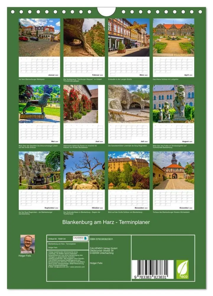 Bild: 9783383823831 | Blankenburg am Harz - Terminplaner (Wandkalender 2025 DIN A4 hoch),...