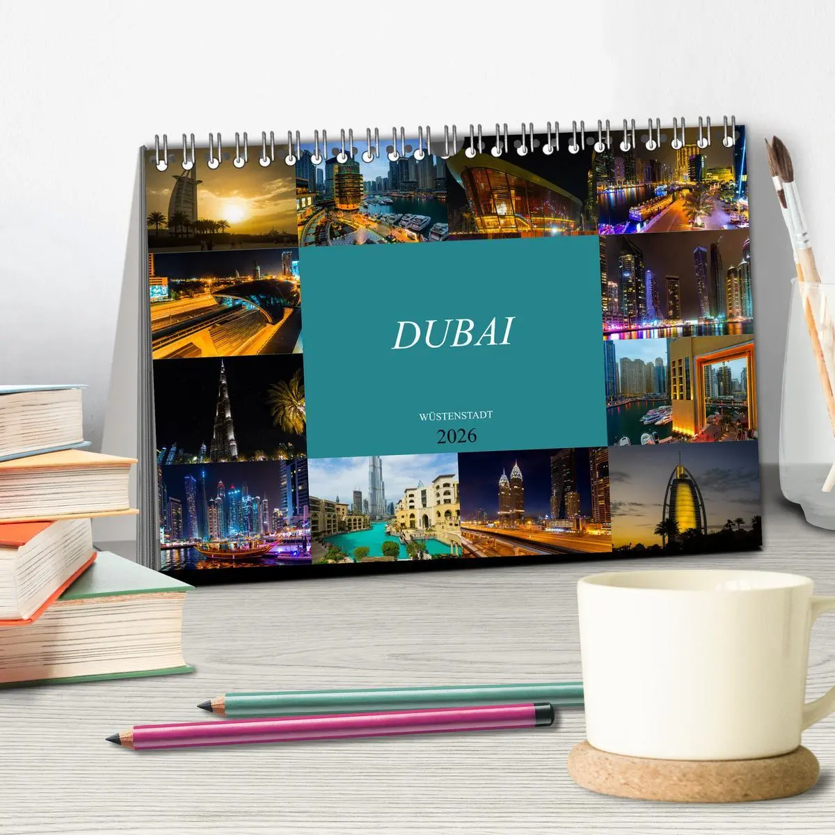 Bild: 9783457863831 | Dubai Wüstenstadt (Tischkalender 2026 DIN A5 quer), CALVENDO...