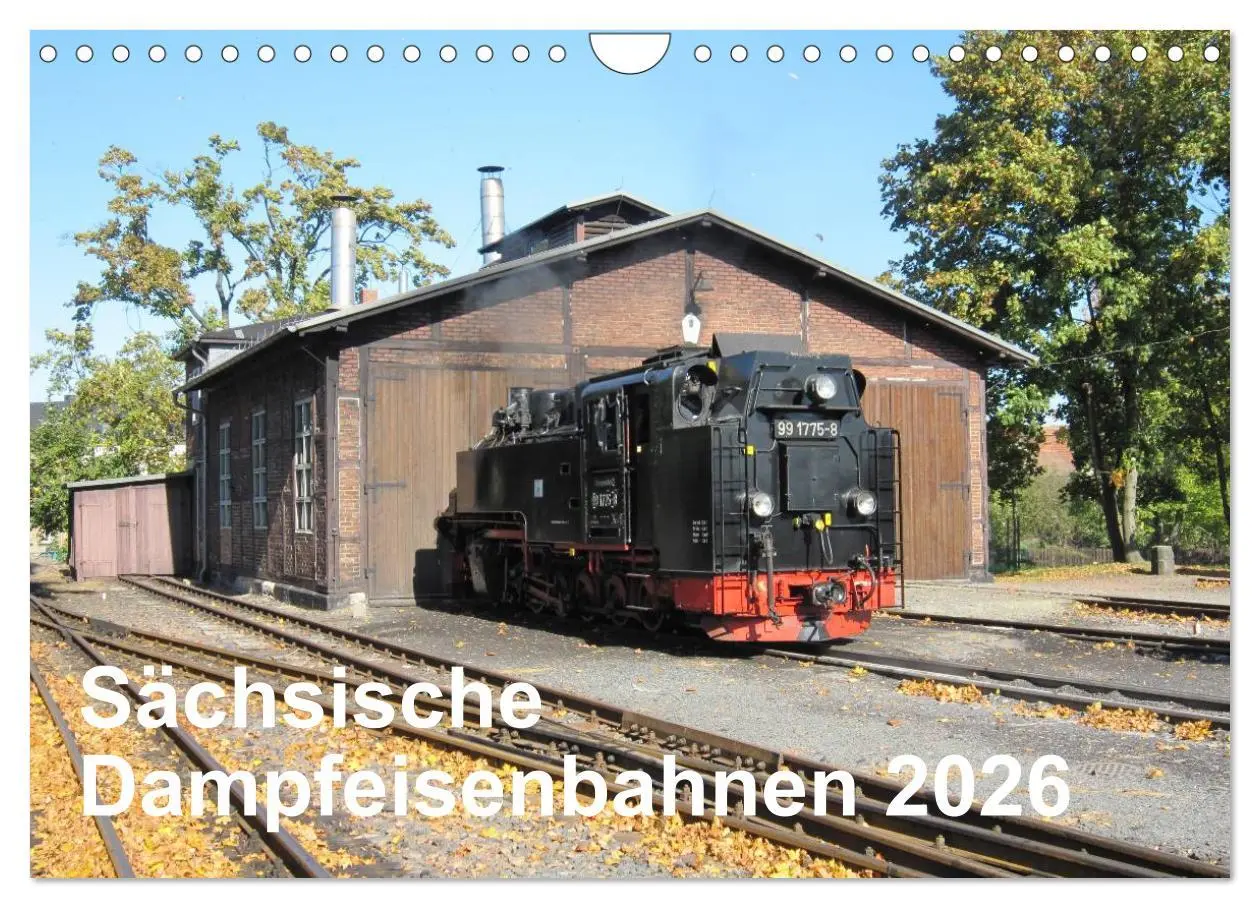 Cover: 9783516023831 | Sächsische Dampfeisenbahnen 2026 (Wandkalender 2026 DIN A4 quer),...