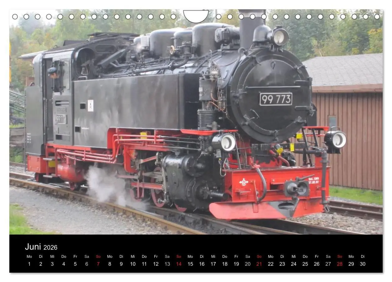 Bild: 9783516023831 | Sächsische Dampfeisenbahnen 2026 (Wandkalender 2026 DIN A4 quer),...