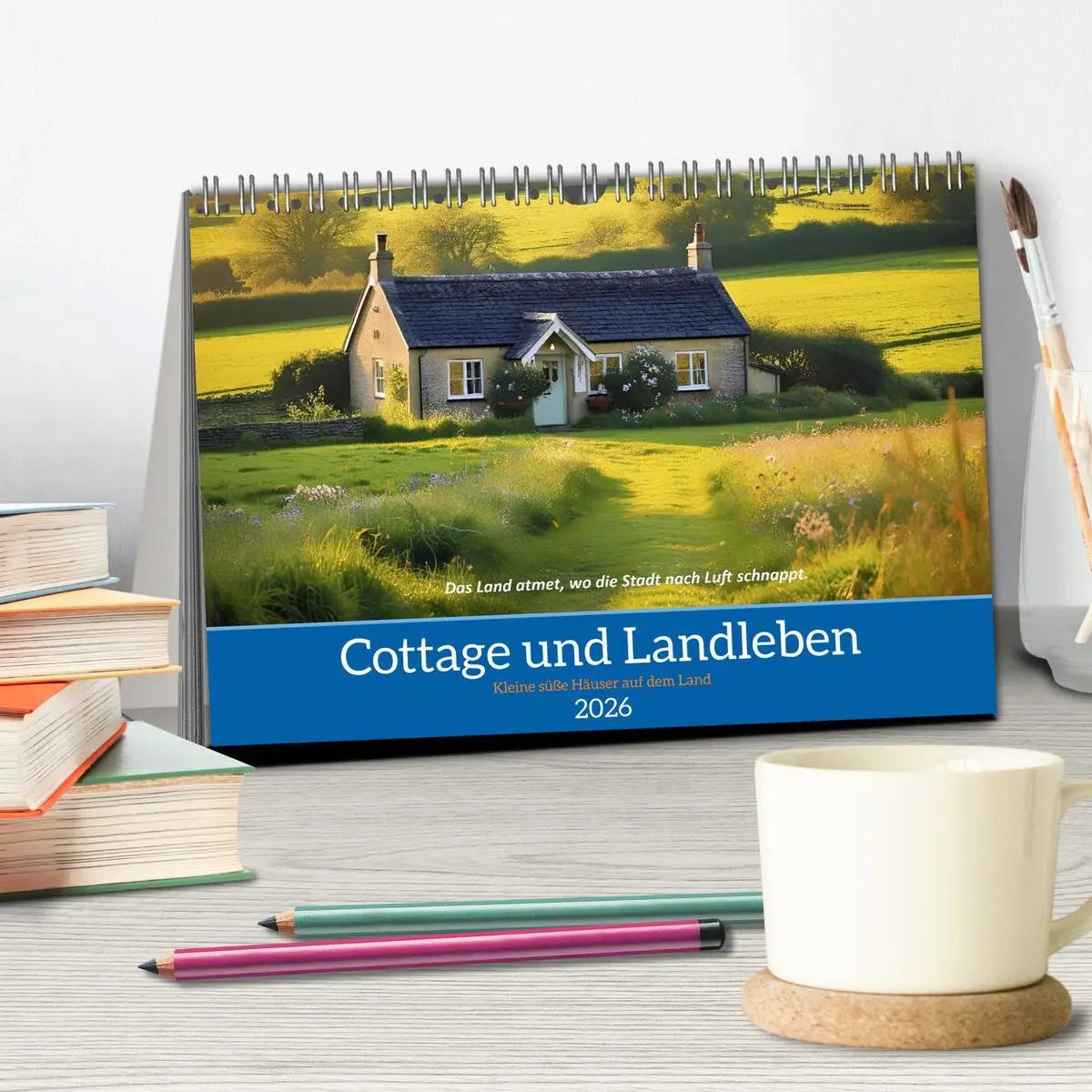 Bild: 9783516643831 | Cottage und Landleben (Tischkalender 2026 DIN A5 quer), CALVENDO...