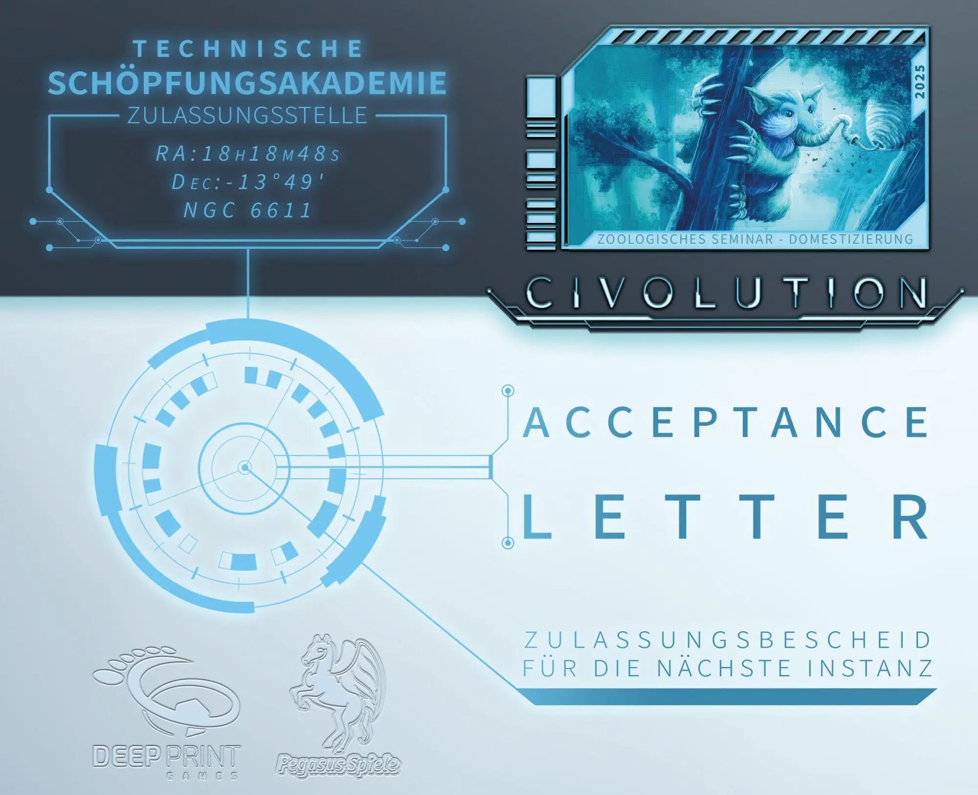 Bild: 4250231743931 | Civolution: Acceptance Letter [Erweiterung] (Deep Print Games) | Spiel
