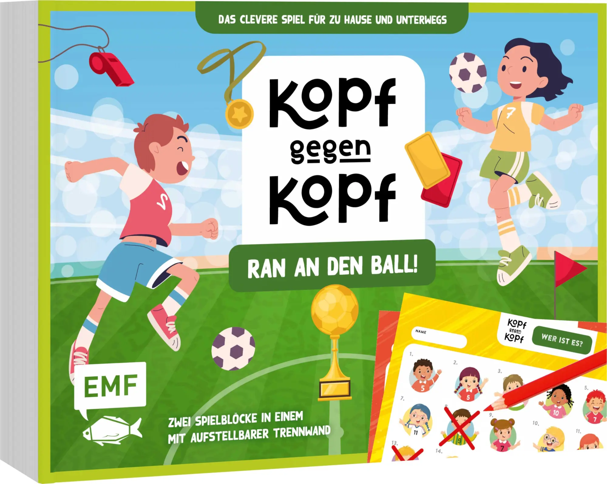 Cover: 4260478343931 | Der ultimative Spielblock: Kopf gegen Kopf - Fußball: Ran an den Ball!