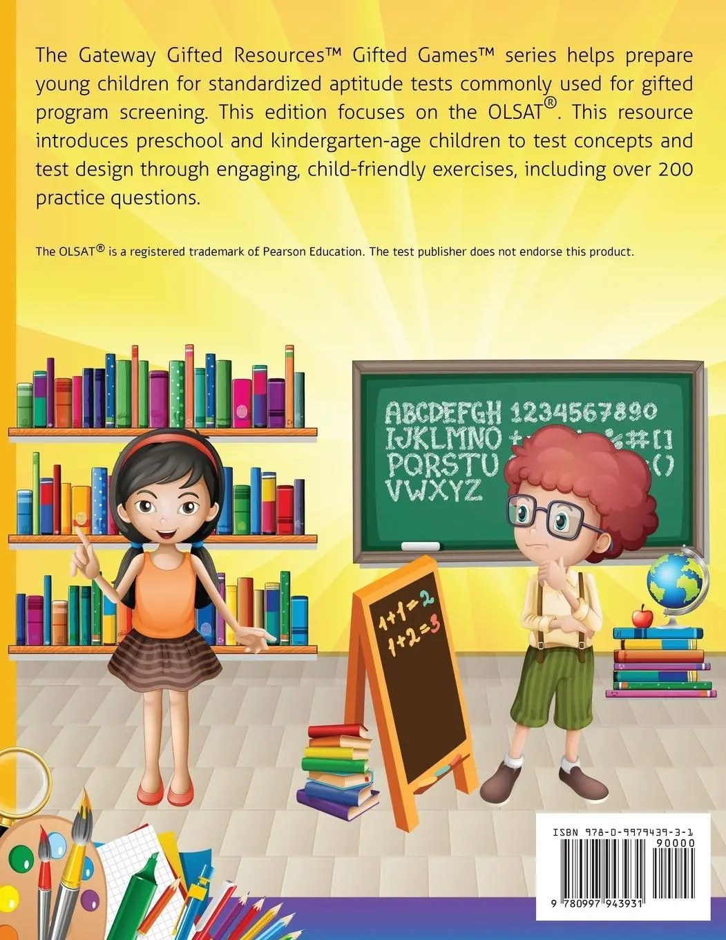 Rückseite: 9780997943931 | Gifted and Talented OLSAT Test Prep (Level A) | Resources | Buch