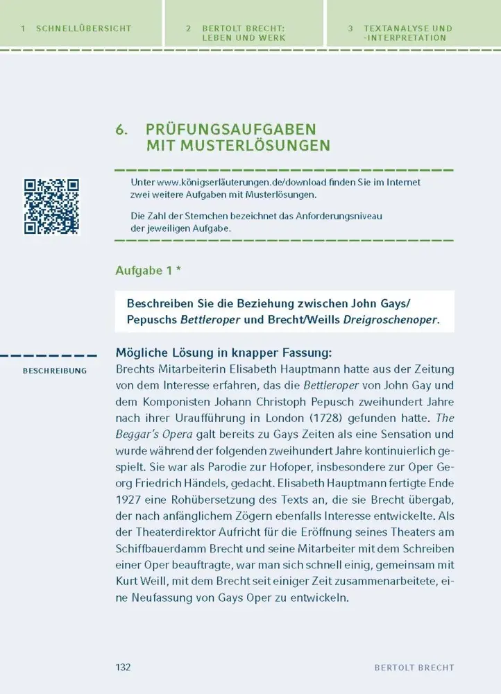 Bild: 9783129303931 | Die Dreigroschenoper von Bertolt Brecht | Bertolt Brecht | Taschenbuch
