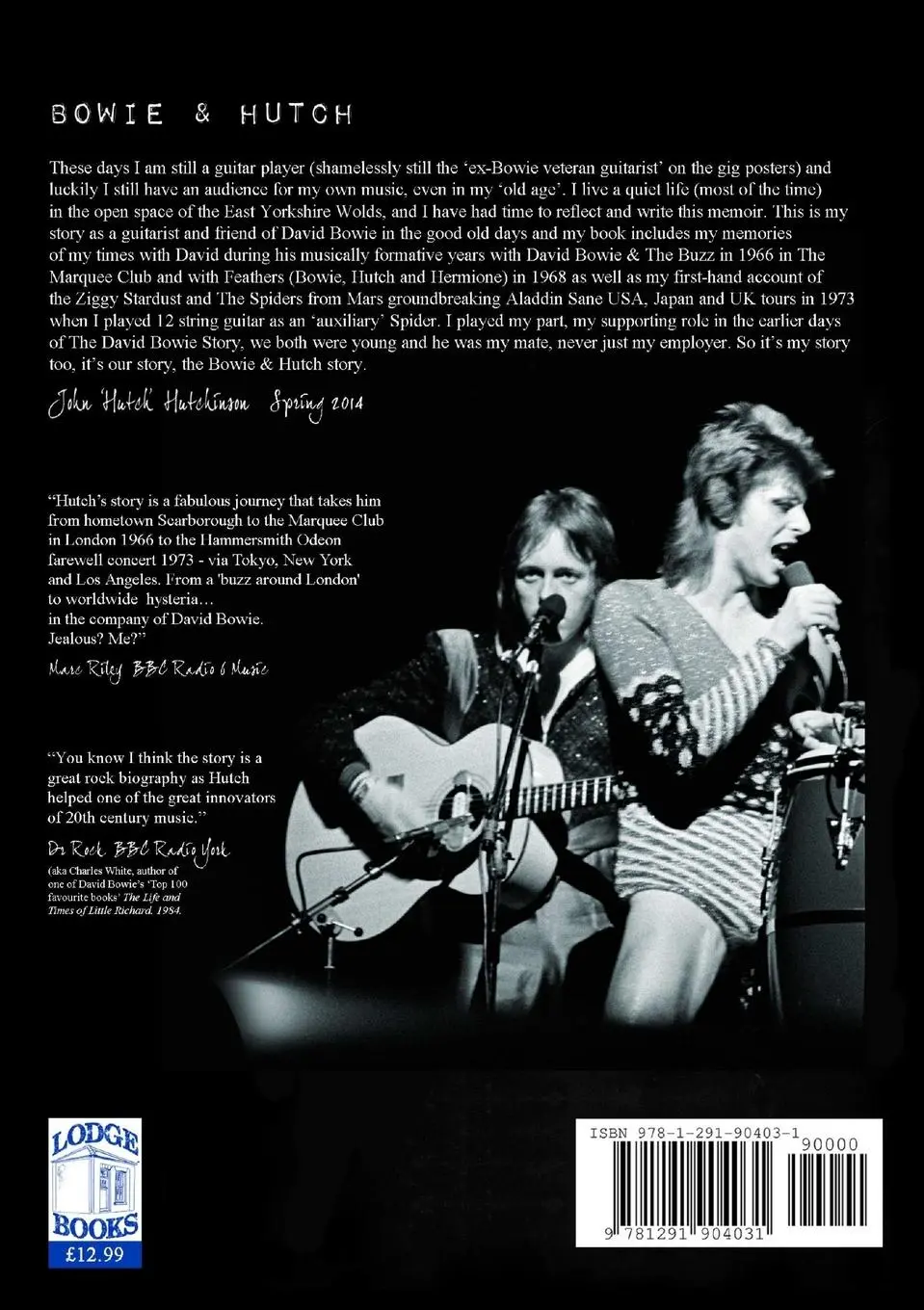 Rückseite: 9781291904031 | Bowie &amp; Hutch | John 'Hutch' Hutchinson | Taschenbuch | Englisch