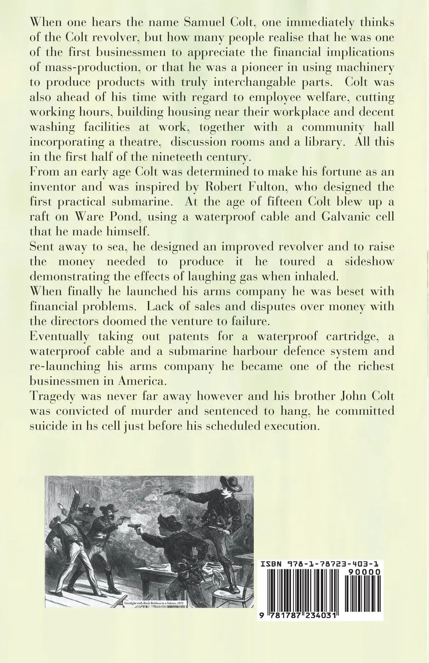Rückseite: 9781787234031 | Samuel Colt The Man Behind the Gun | Colin Holcombe | Taschenbuch