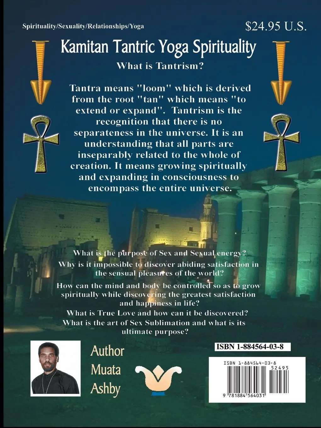 Rückseite: 9781884564031 | Sacred Sexuality | Ancient Egyptian Tantric Yoga | Muata Ashby | Buch