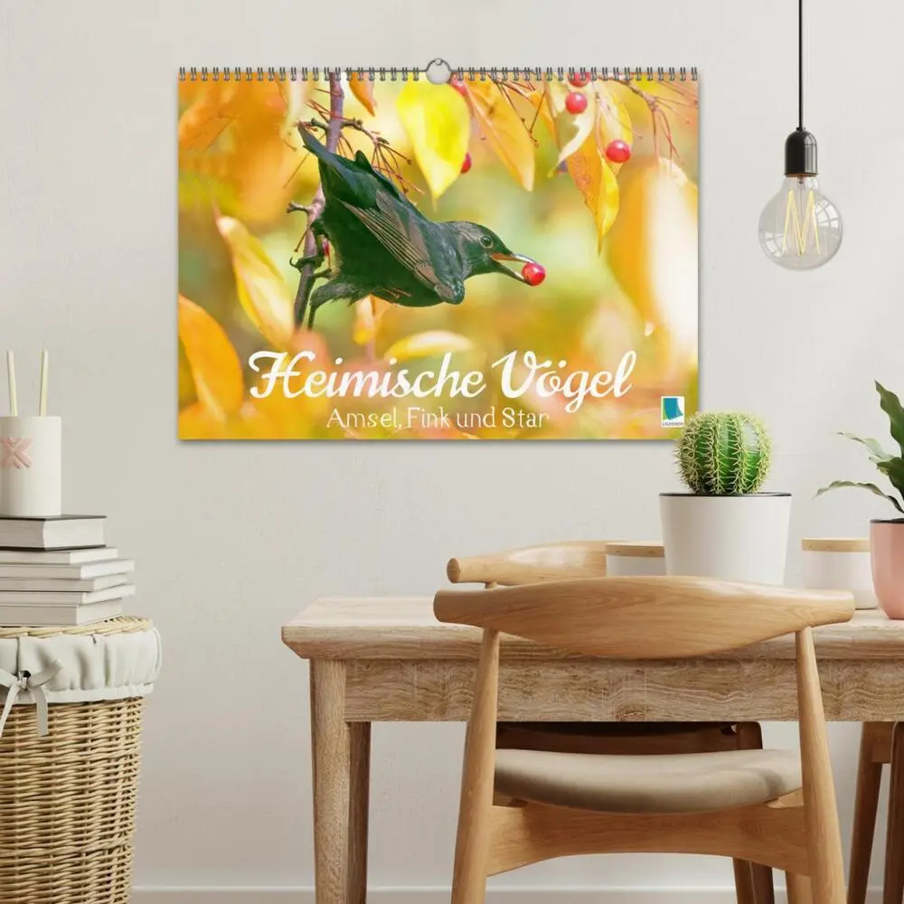 Bild: 9783383874031 | Amsel, Fink und Star: Heimische Vögel (Wandkalender 2025 DIN A3...