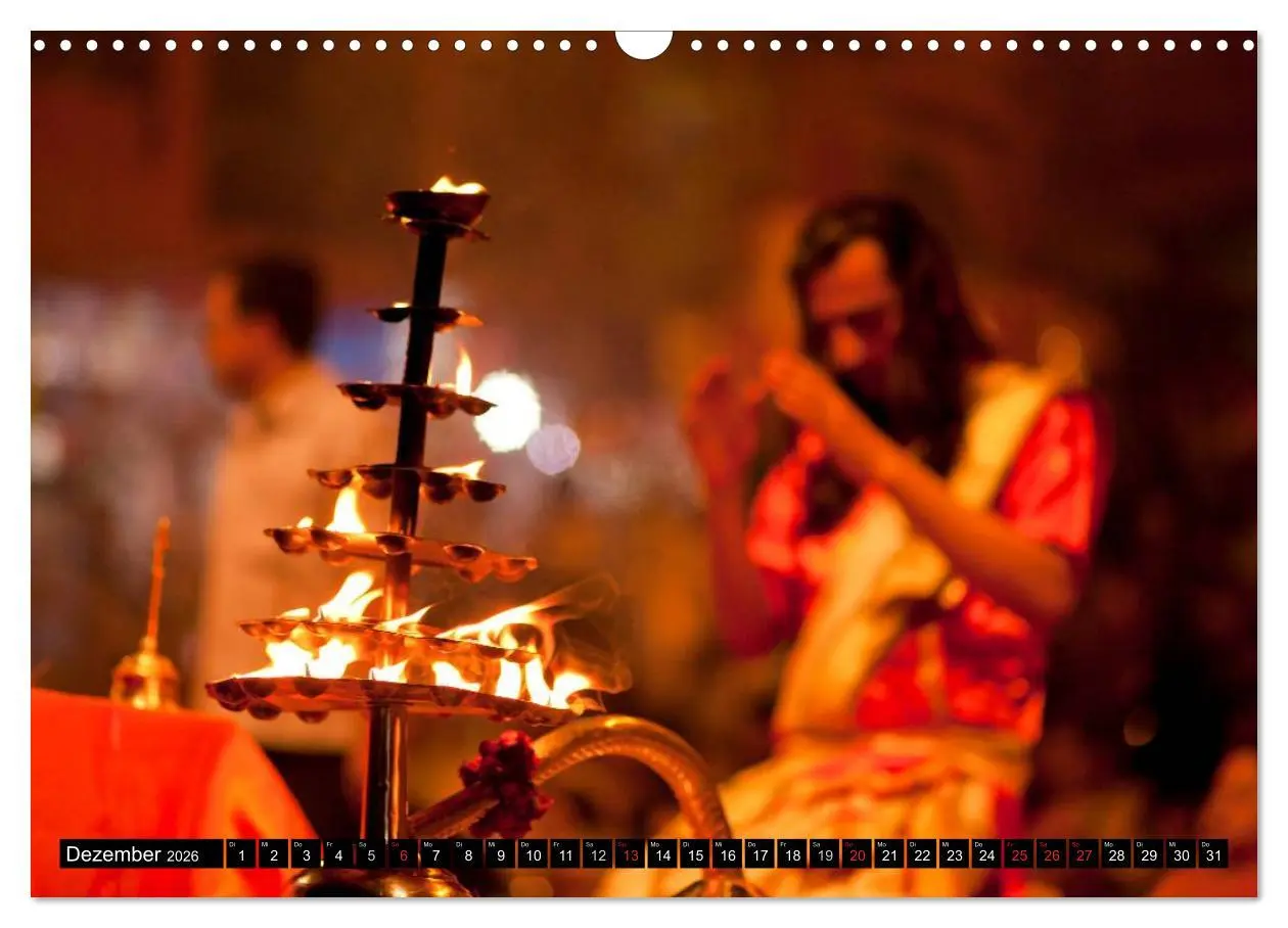 Bild: 9783516074031 | Indien - Varanasi (Wandkalender 2026 DIN A3 quer), CALVENDO...
