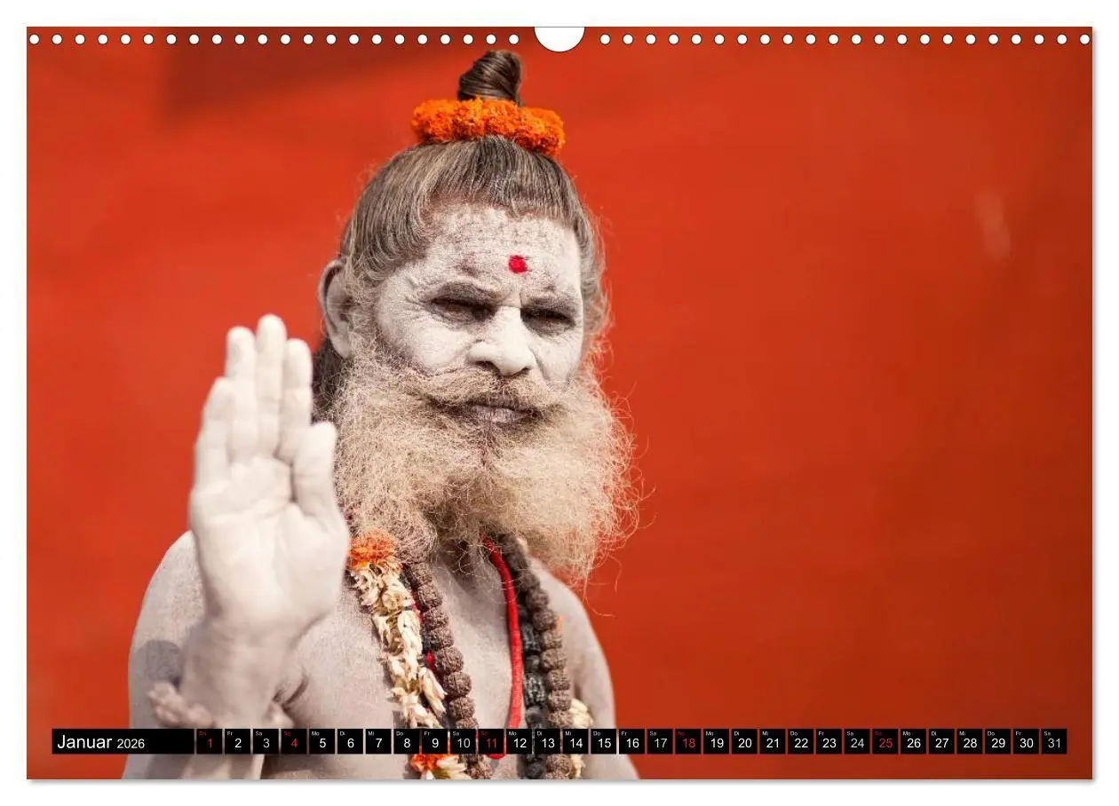Bild: 9783516074031 | Indien - Varanasi (Wandkalender 2026 DIN A3 quer), CALVENDO...