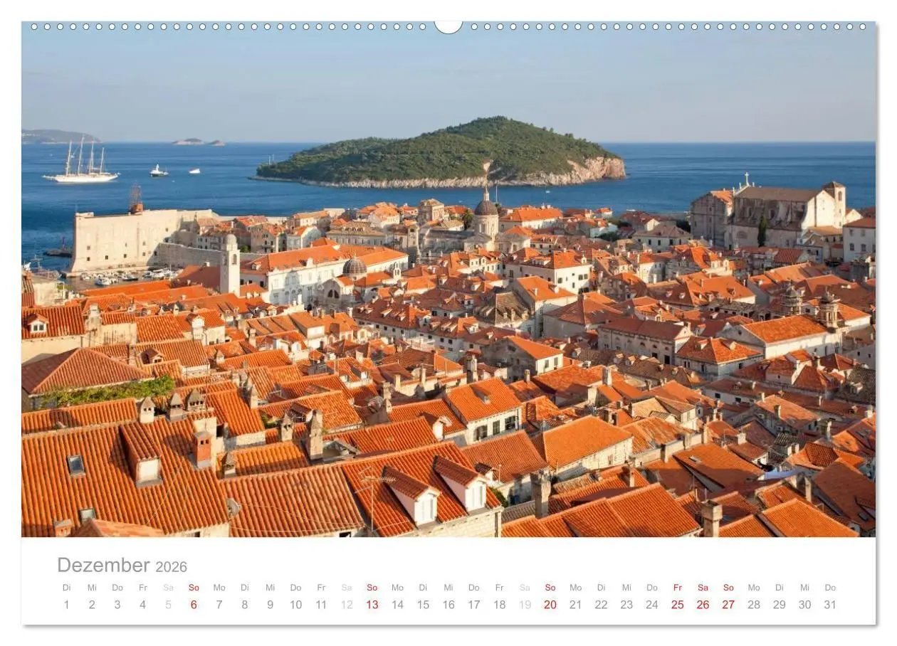 Bild: 9783516144031 | Kroatische Adriaküste (Wandkalender 2026 DIN A2 quer), CALVENDO...