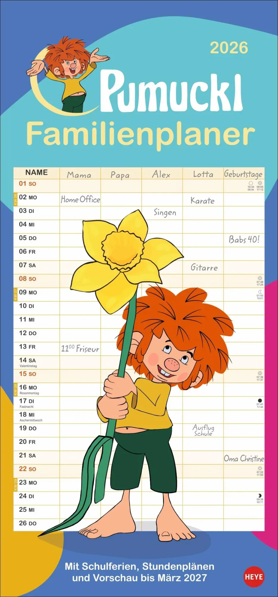 Cover: 9783756414031 | Pumuckl Familienplaner 2026 | Kalender | Familienplaner Athesia | 2026
